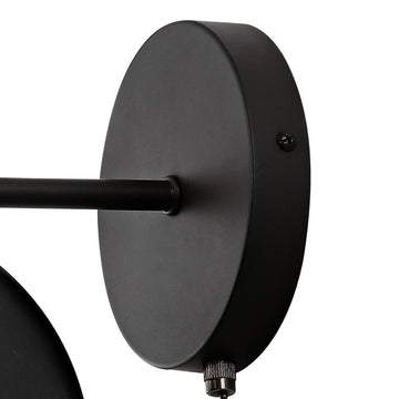 Tierra 7" Modern Midcentury Iron LED Sconce with Pull-Chain Switch - JONATHAN Y